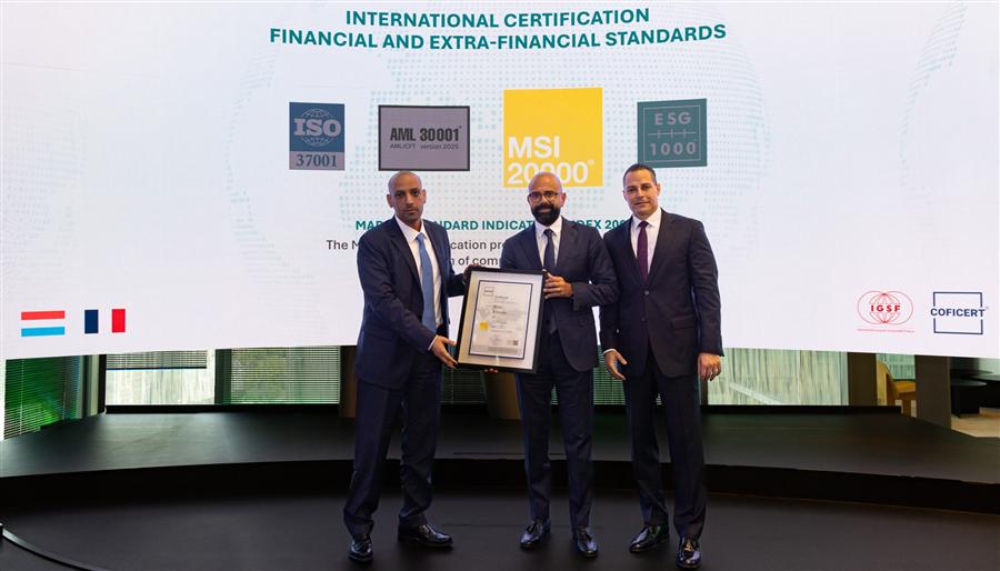 Beltone Holding awarded MSI 20000 Certification at EURONEXT in Paris 